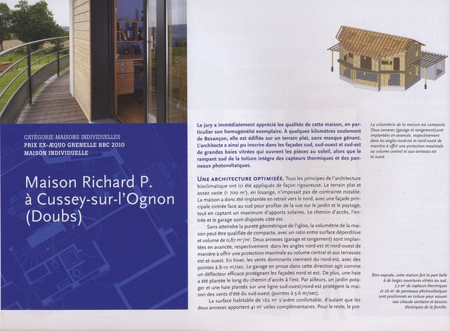 Construction à Cussey-sur-l’Ognon Primée 1er Prix Grenelle de l’environnement 2010, photo 32