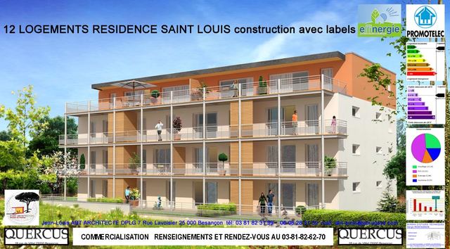 Construction Bioclimatique Résidence Le Saint Louis certifié BBC-effinergie 2005, photo 2