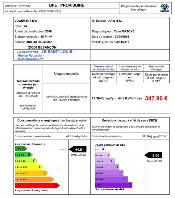 Construction Bioclimatique Résidence Le Saint Louis certifié BBC-effinergie 2005, photo 8
